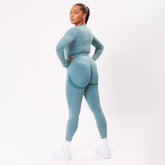 The 'Energy' Scrunch & Seamless Leggings - Teal