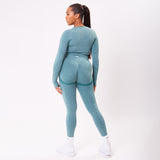 The 'Energy' Scrunch & Seamless Leggings - Teal