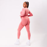 The 'Energy' Scrunch & Seamless Leggings - Rose