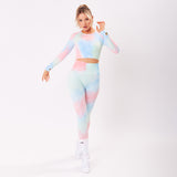The 'Tie Dye Scrunch' Long Sleeve - Cotton Candy