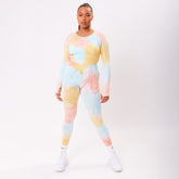 The 'Tie Dye Scrunch' Leggings - Sorbet