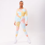 The 'Tie Dye Scrunch' Long Sleeve - Sorbet