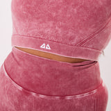 The 'Energy’ Scrunch & Seamless Long Sleeve Top - Washed Berry