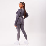 The 'Energy’ Seamless Scrunch Leggings - Washed Onyx