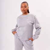 Premium Unisex Sweatshirt - Cloud Grey Marl