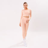 The 'Energy+' Seamless Scrunch Leggings - Peach