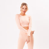 The 'Energy+' Seamless Scrunch Leggings - Peach
