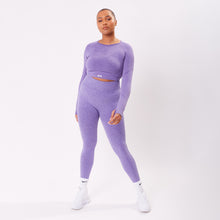  The 'Energy' Scrunch & Seamless Long Sleeve Top - Violet