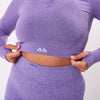 The 'Energy' Scrunch & Seamless Long Sleeve Top - Violet